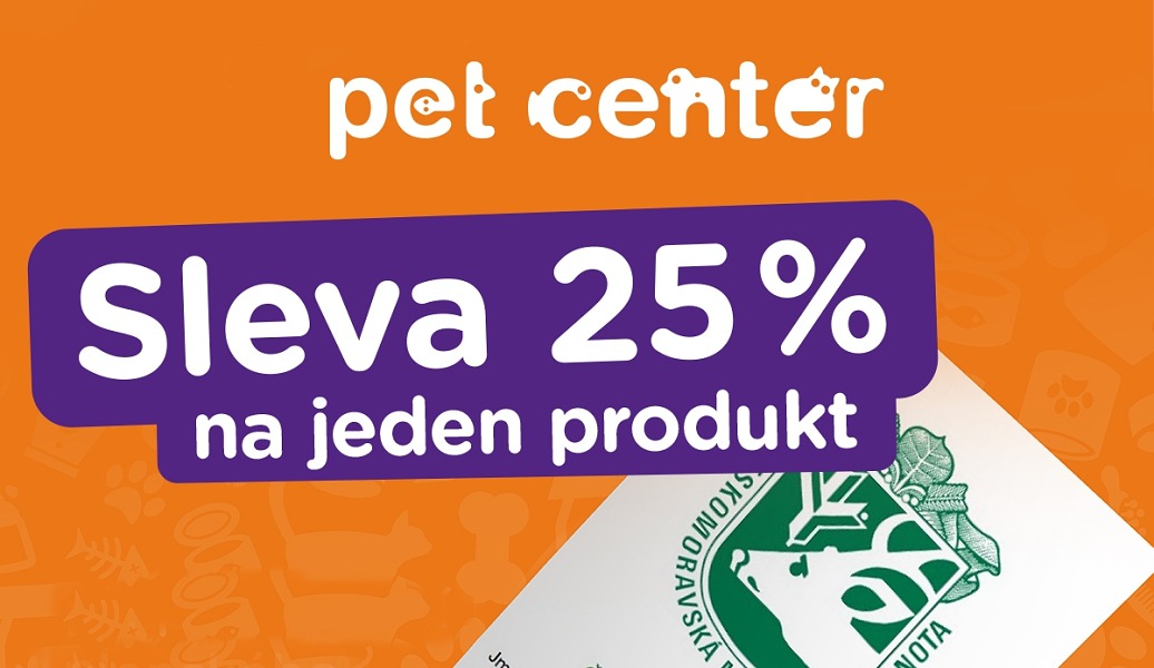 Nakupujte v PetCenter se slevou 25 %
