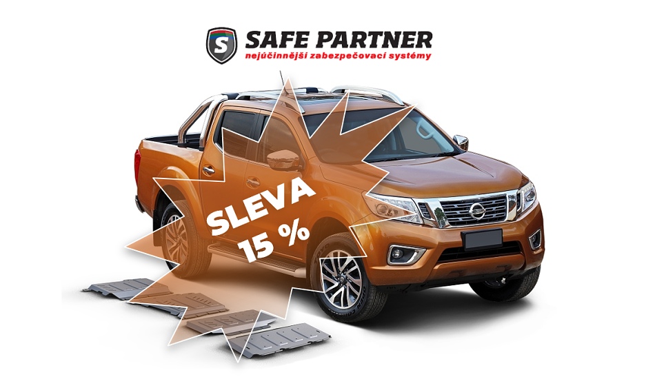 Sleva 15 % na zabezpečení vozidel SAFE partner