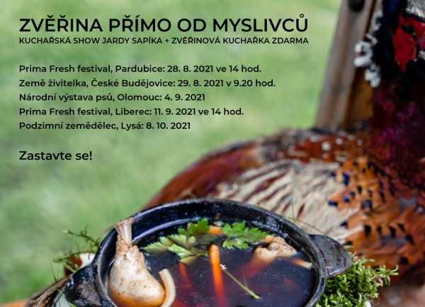 Termíny akcí Zvěřina přímo od myslivců