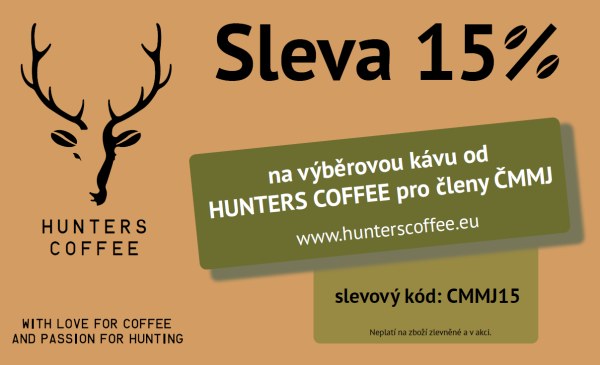 Sleva 15 % Hunters coffee