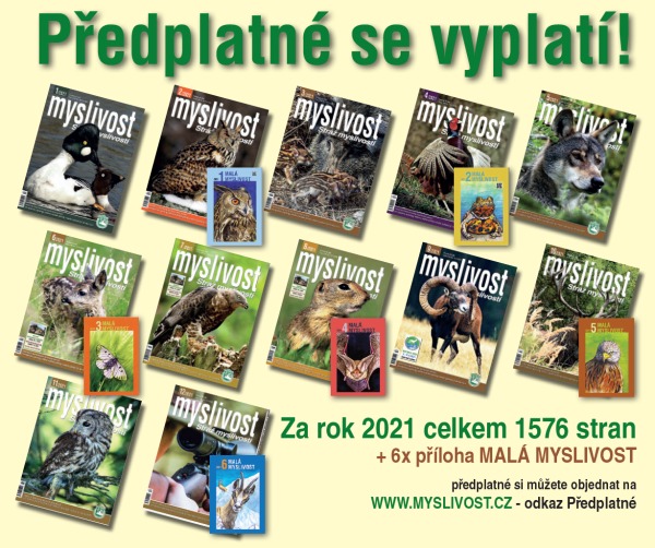 Nabídka předplatného časopisu Myslivost