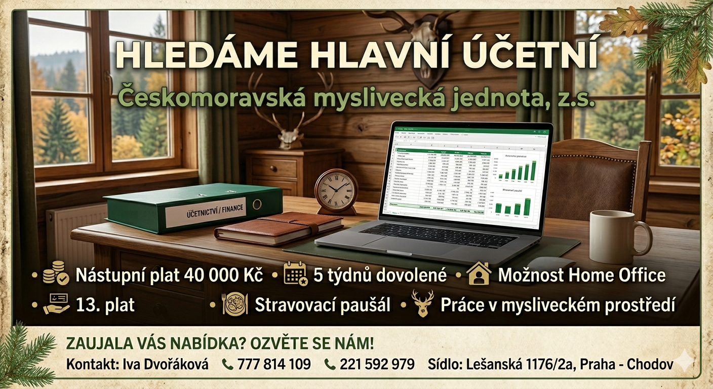 ČMMJ PŘIJME HLAVNÍ ÚČETNÍ